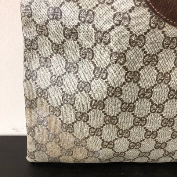 SOLD GUCCI 1960s GG Supreme Logo Monogram Canvas - Picture 5 of 8
